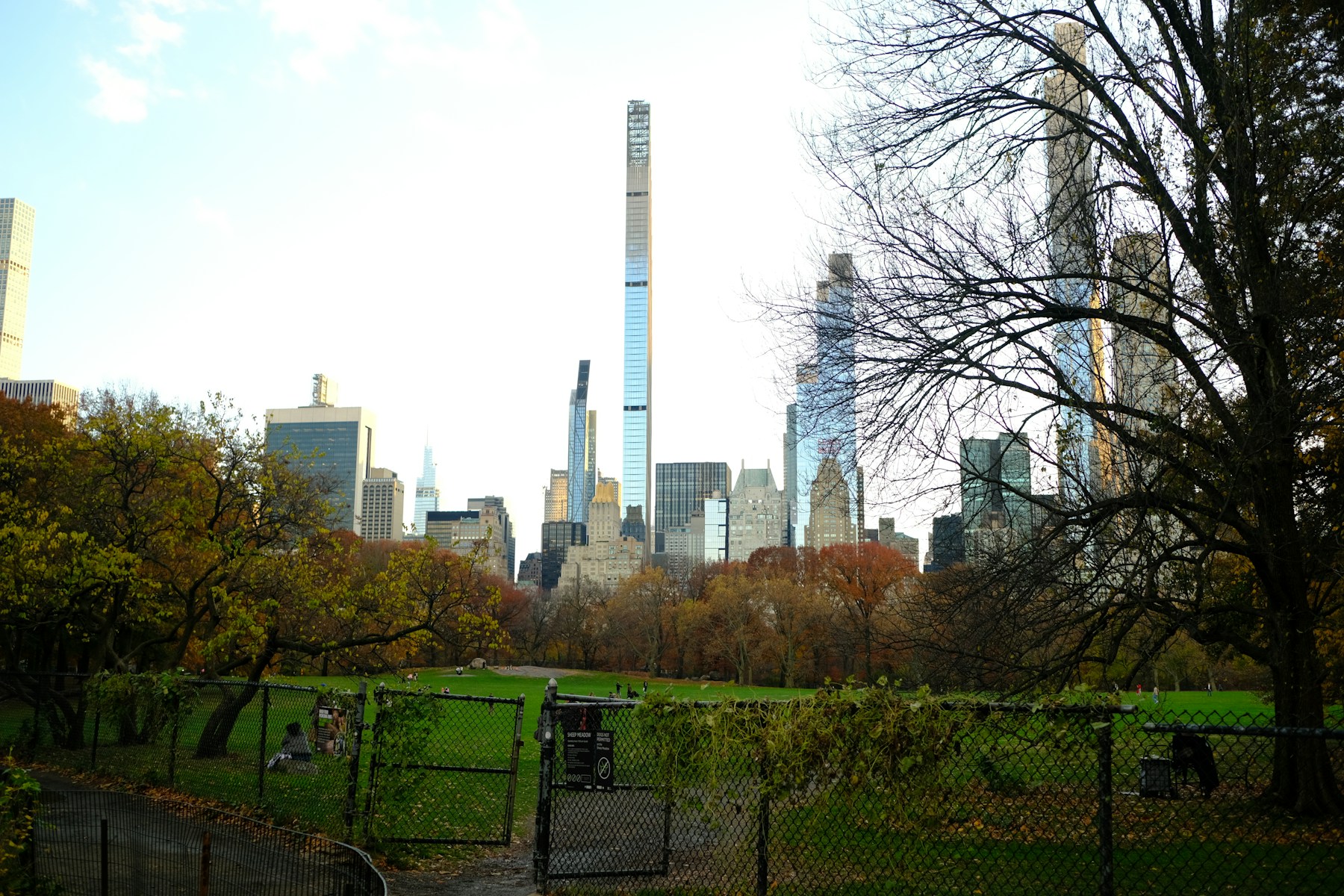 Lo skyline di Manhattan visto da Central Park